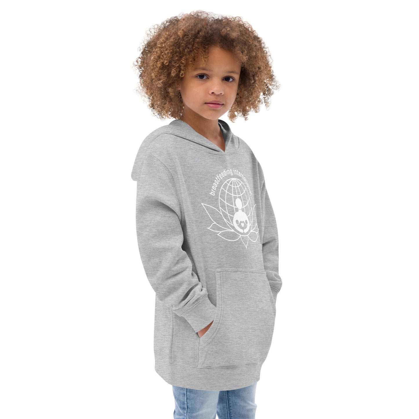 Kids fleece hoodie - Breastfeeding International