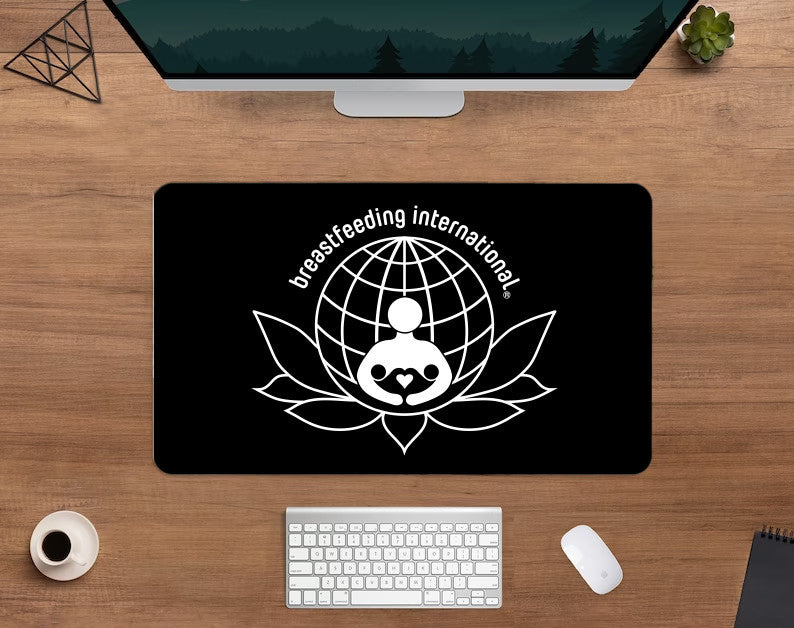 Gaming Mouse Pad - Black - Breastfeeding International