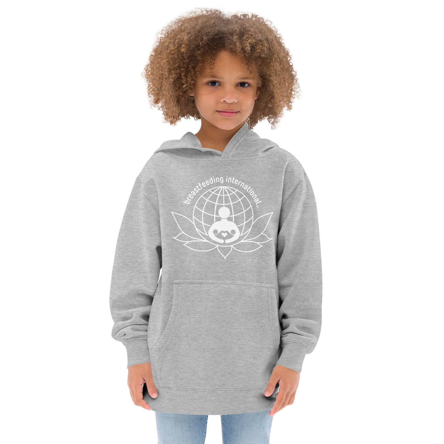 Kids fleece hoodie - Breastfeeding International