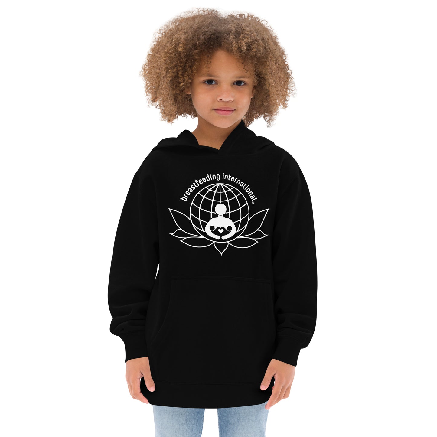 Kids fleece hoodie - Breastfeeding International