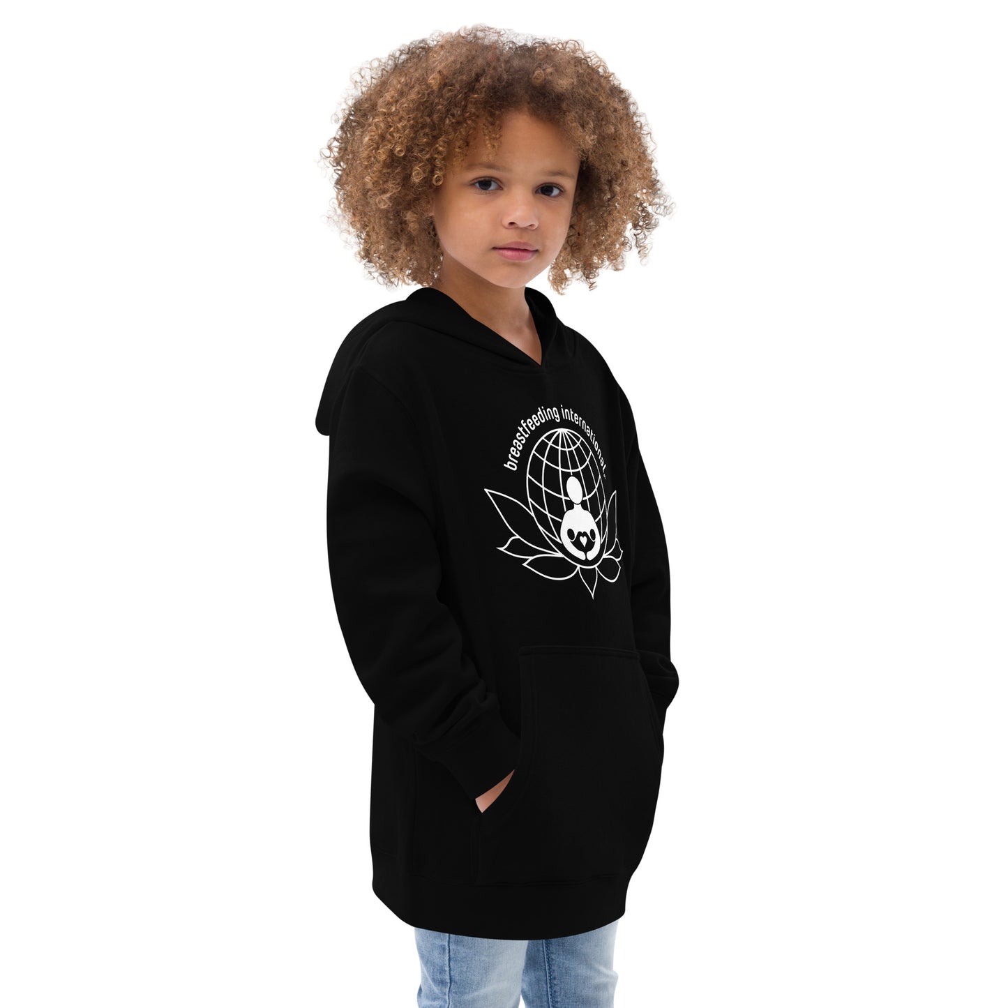 Kids fleece hoodie - Breastfeeding International
