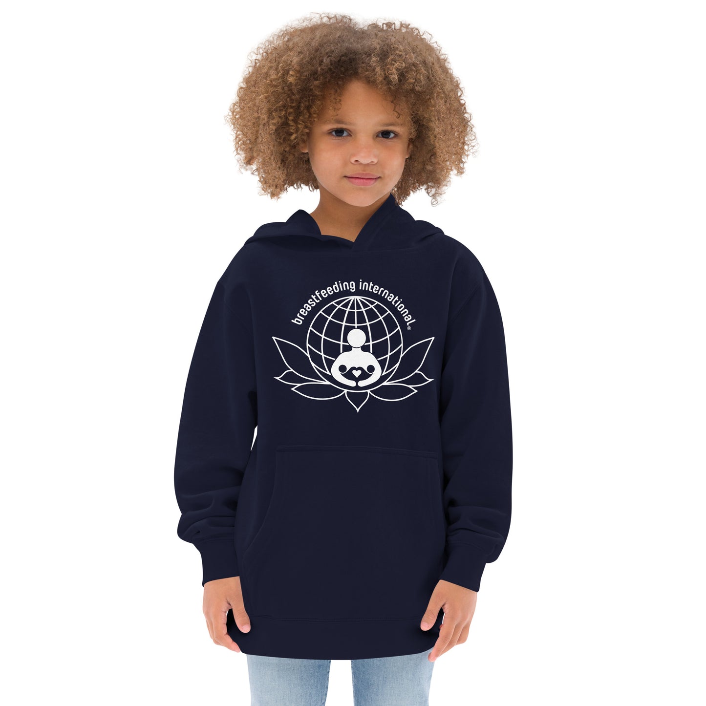 Kids fleece hoodie - Breastfeeding International