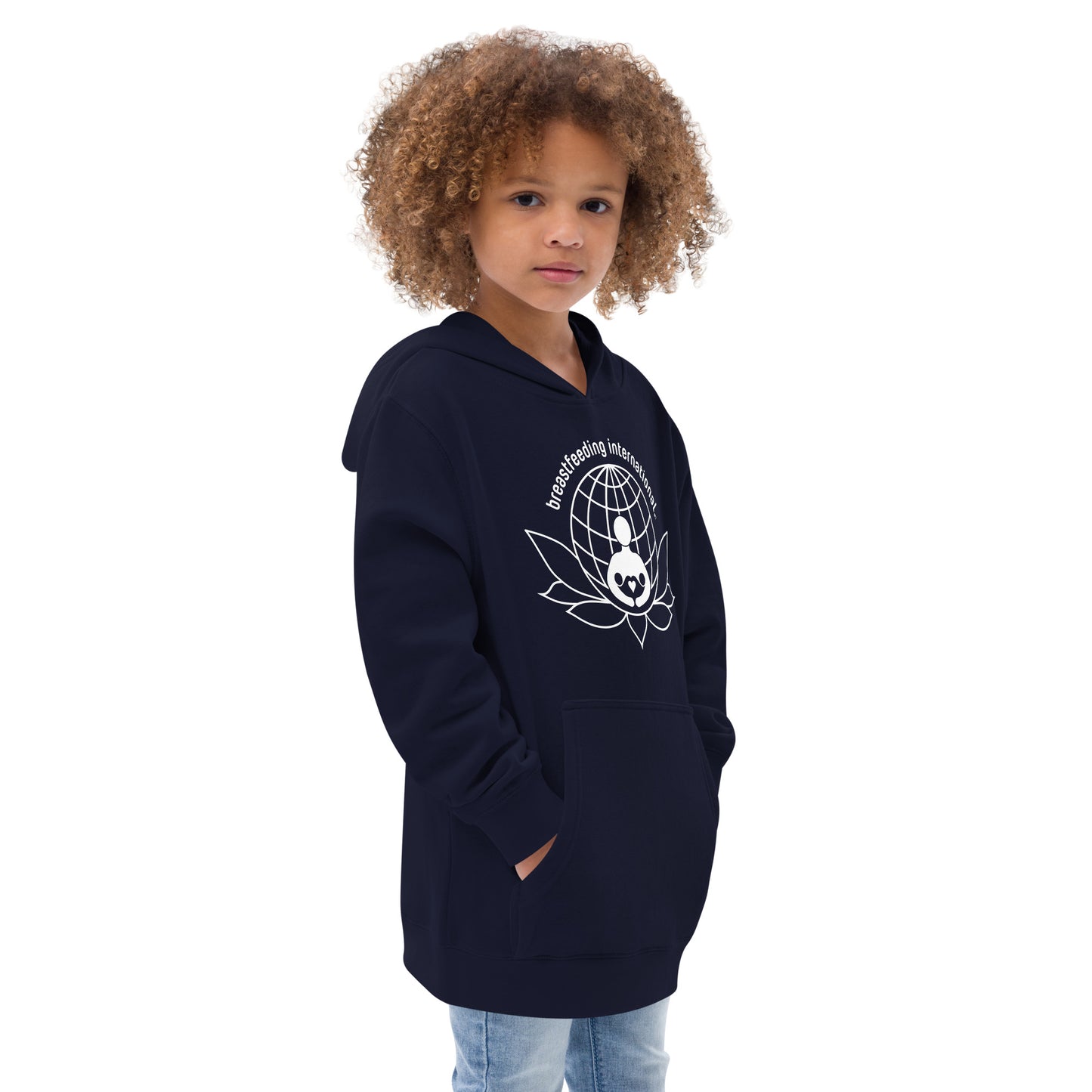 Kids fleece hoodie - Breastfeeding International