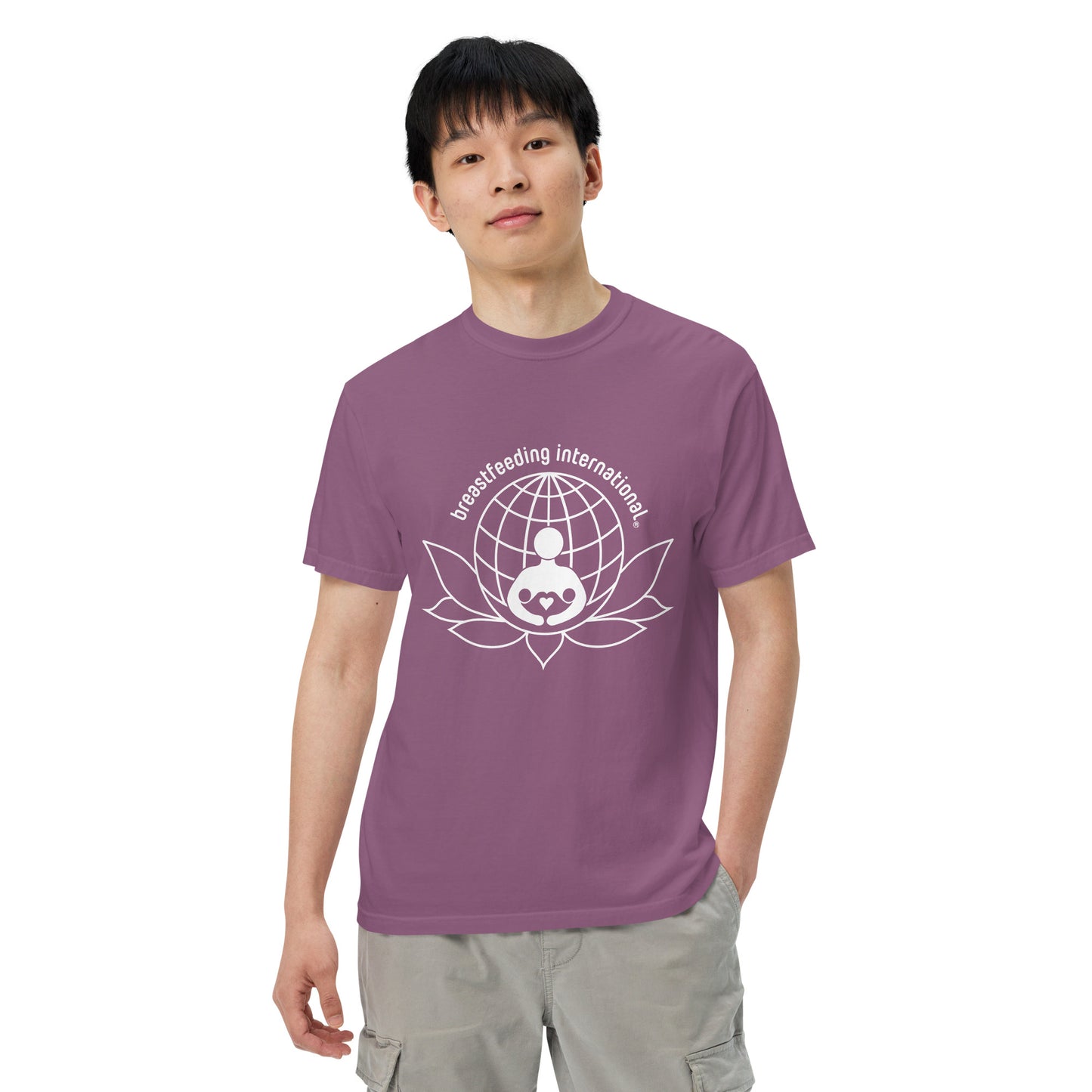 Unisex Breastfeeding International garment-dyed heavyweight t-shirt