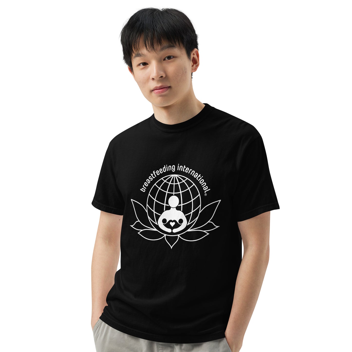 Unisex Breastfeeding International garment-dyed heavyweight t-shirt