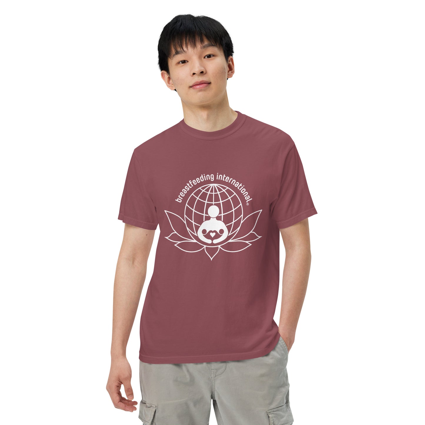 Unisex Breastfeeding International garment-dyed heavyweight t-shirt