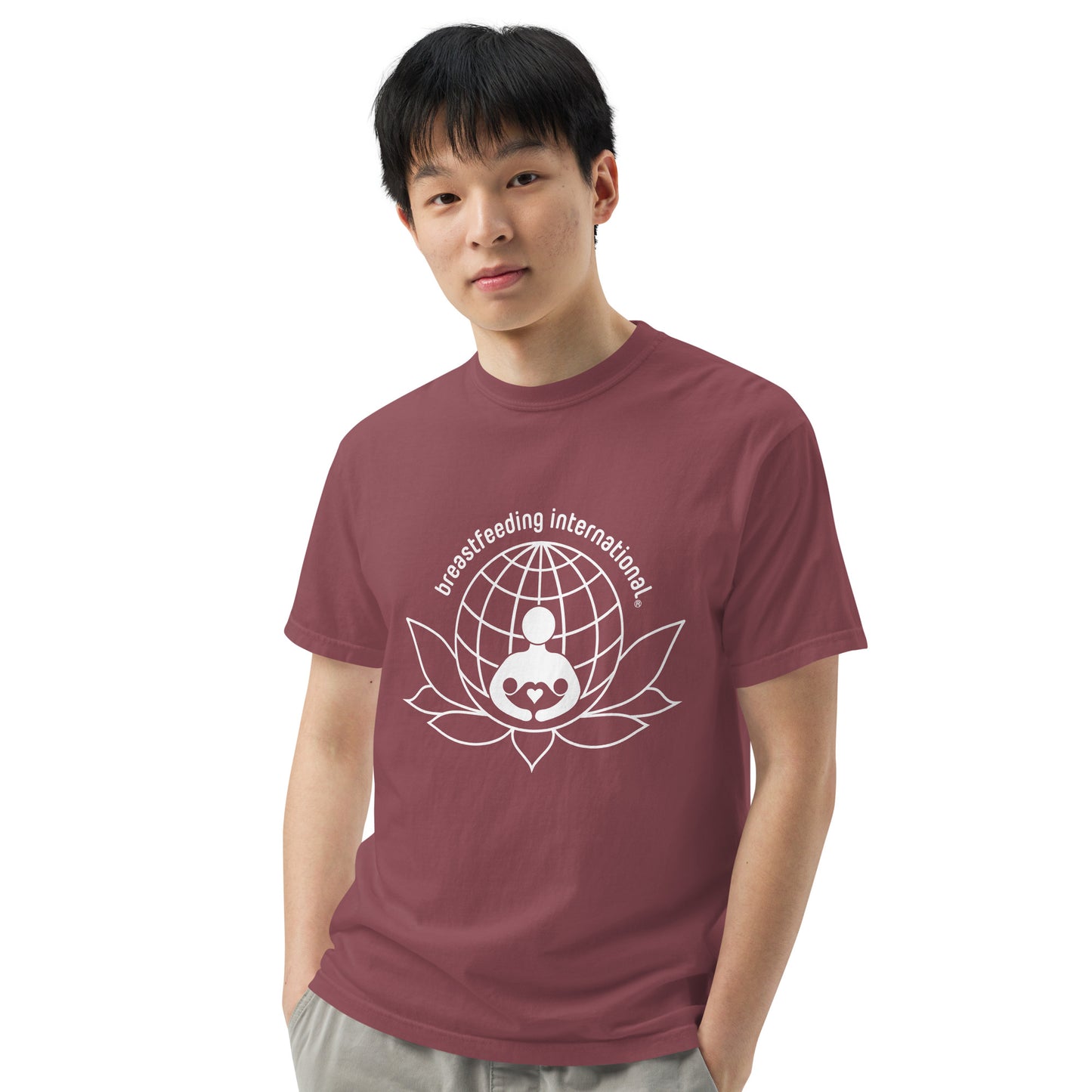 Unisex Breastfeeding International garment-dyed heavyweight t-shirt