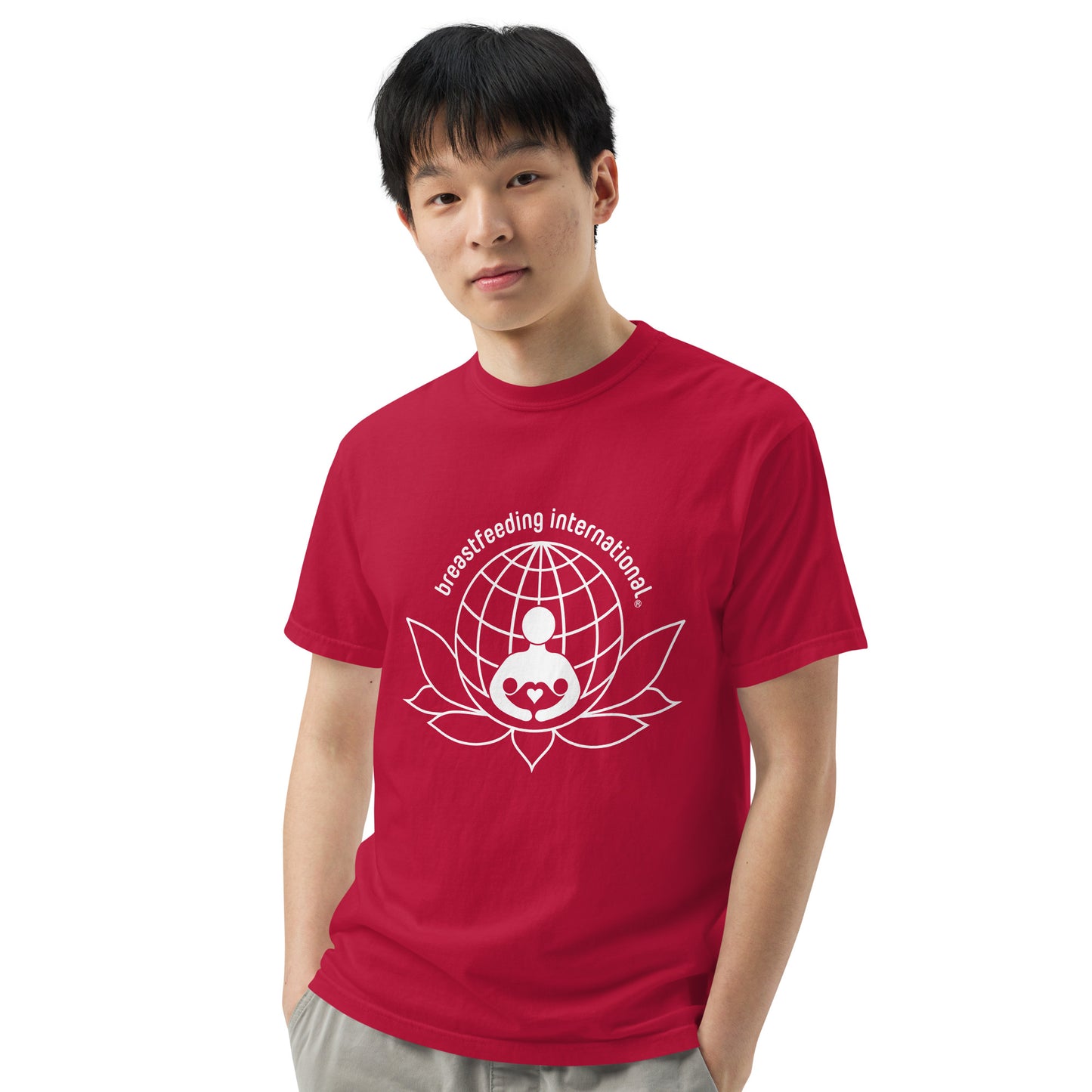 Unisex Breastfeeding International garment-dyed heavyweight t-shirt