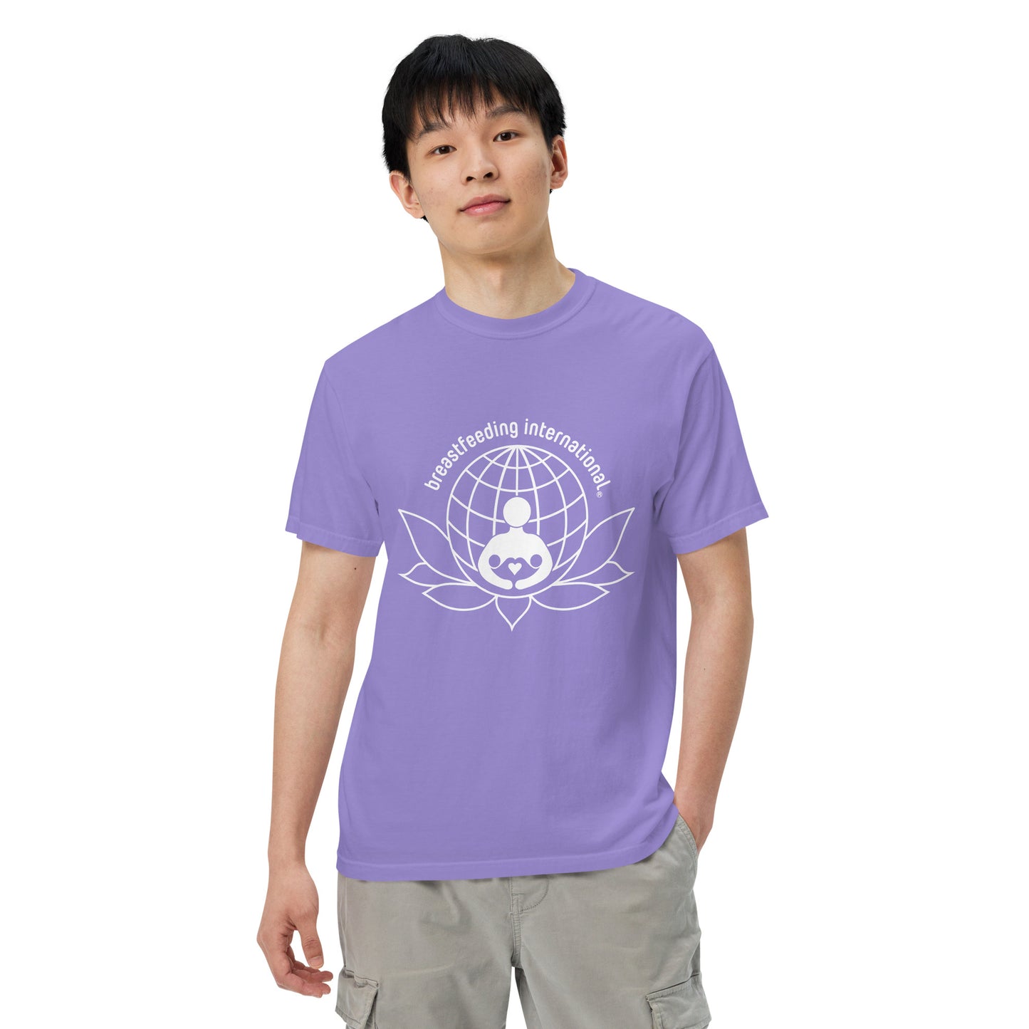 Unisex Breastfeeding International garment-dyed heavyweight t-shirt