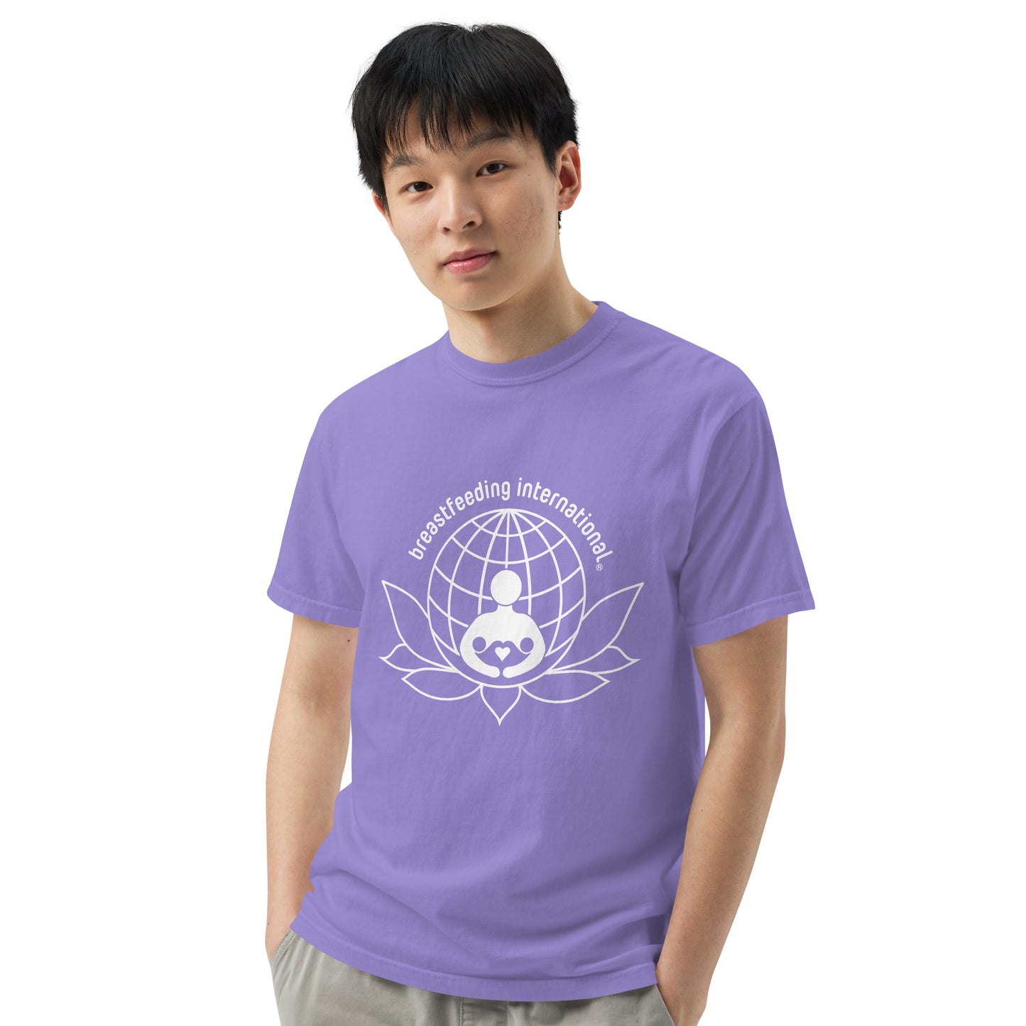 Unisex Breastfeeding International garment-dyed heavyweight t-shirt