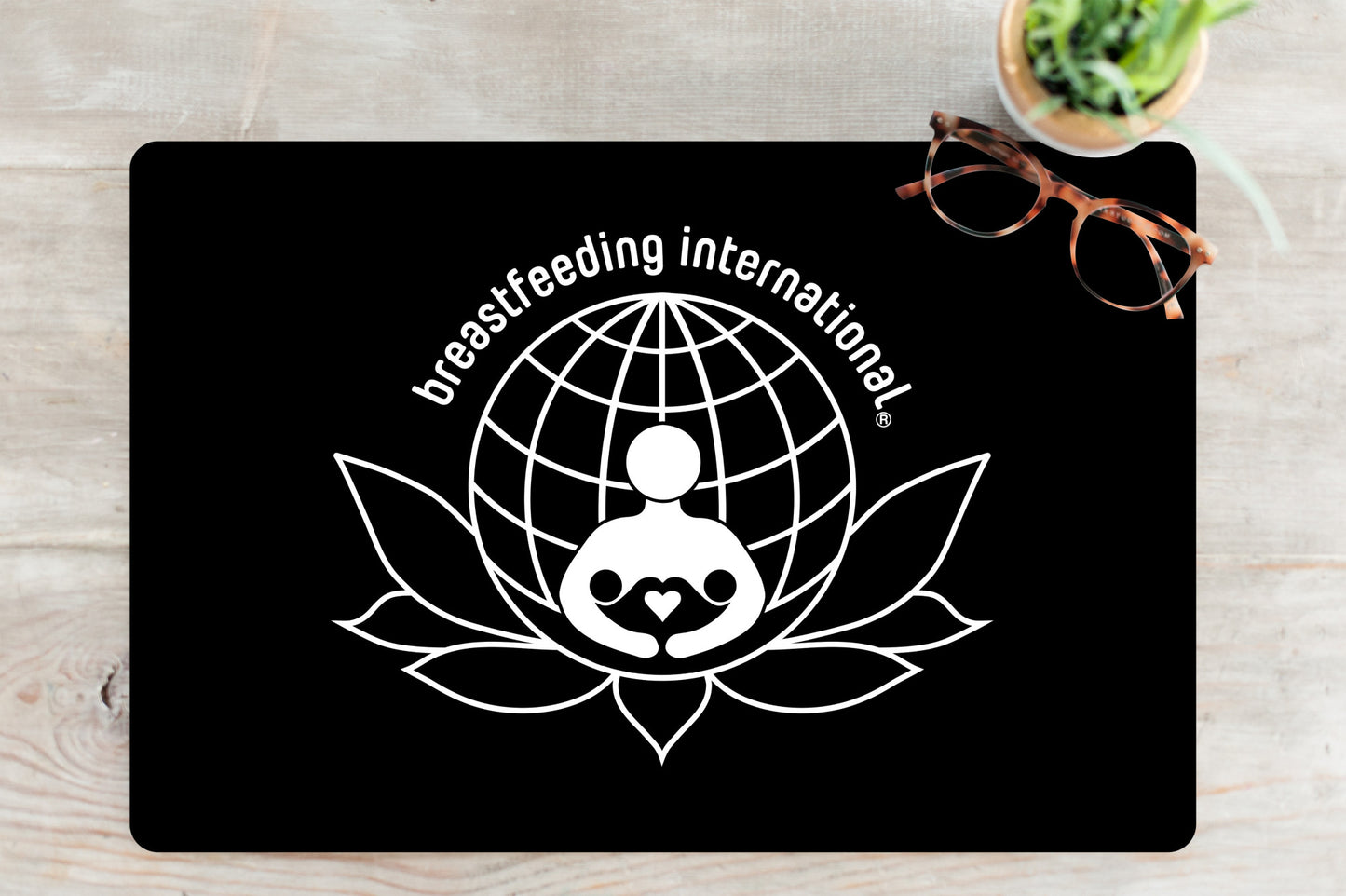 Gaming Mouse Pad - Black - Breastfeeding International