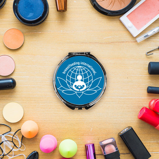 Compact Makeup Mirror - Blue- Breastfeeding International