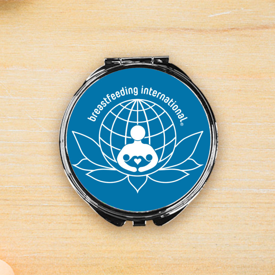 Compact Makeup Mirror - Blue- Breastfeeding International