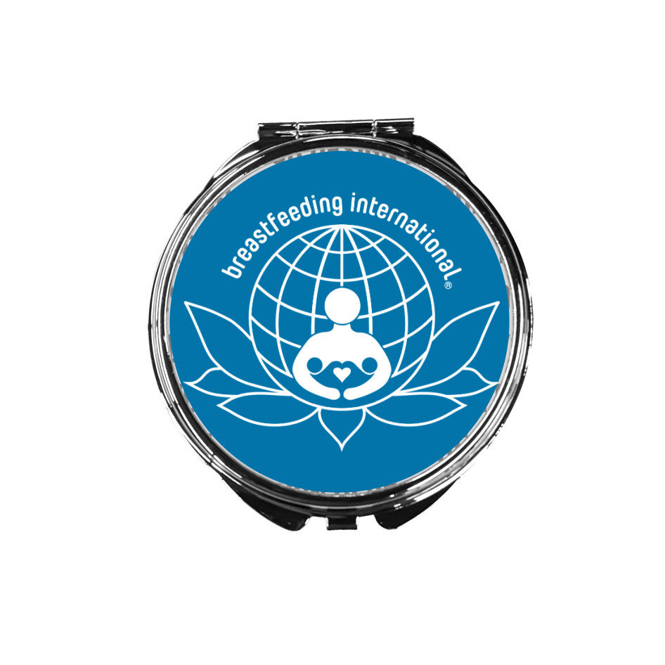 Compact Makeup Mirror - Blue- Breastfeeding International