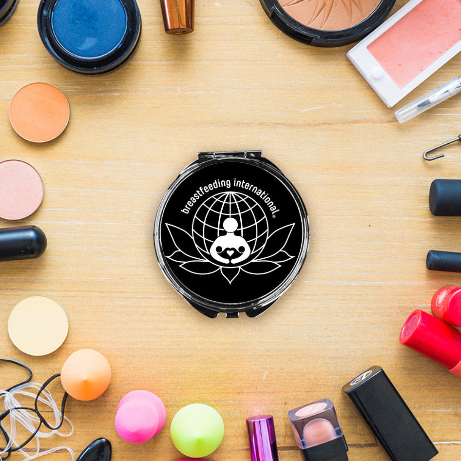 Compact Makeup Mirror - Black - Breastfeeding International