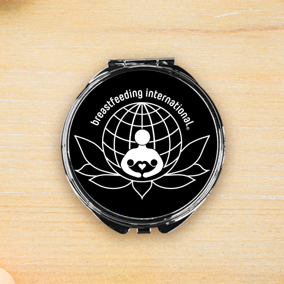Compact Makeup Mirror - Black - Breastfeeding International