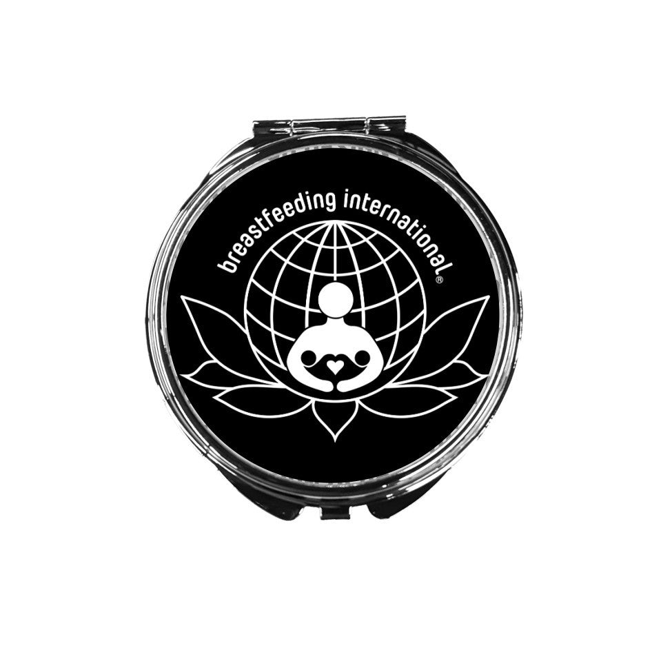 Compact Makeup Mirror - Black - Breastfeeding International