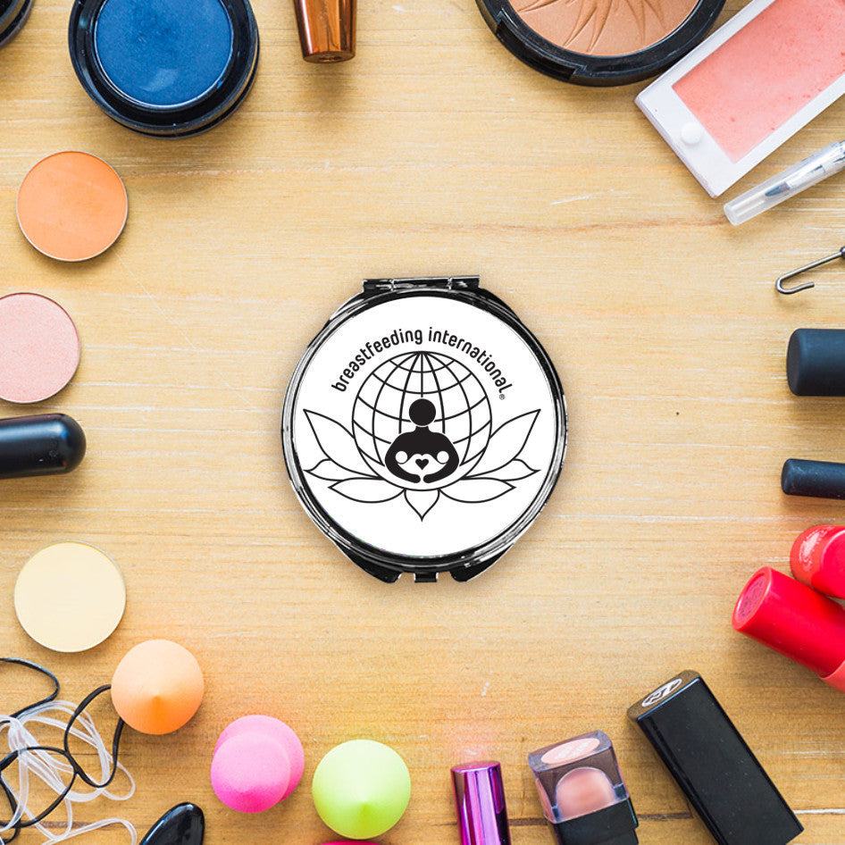 Compact Makeup Mirror - White - Breastfeeding International