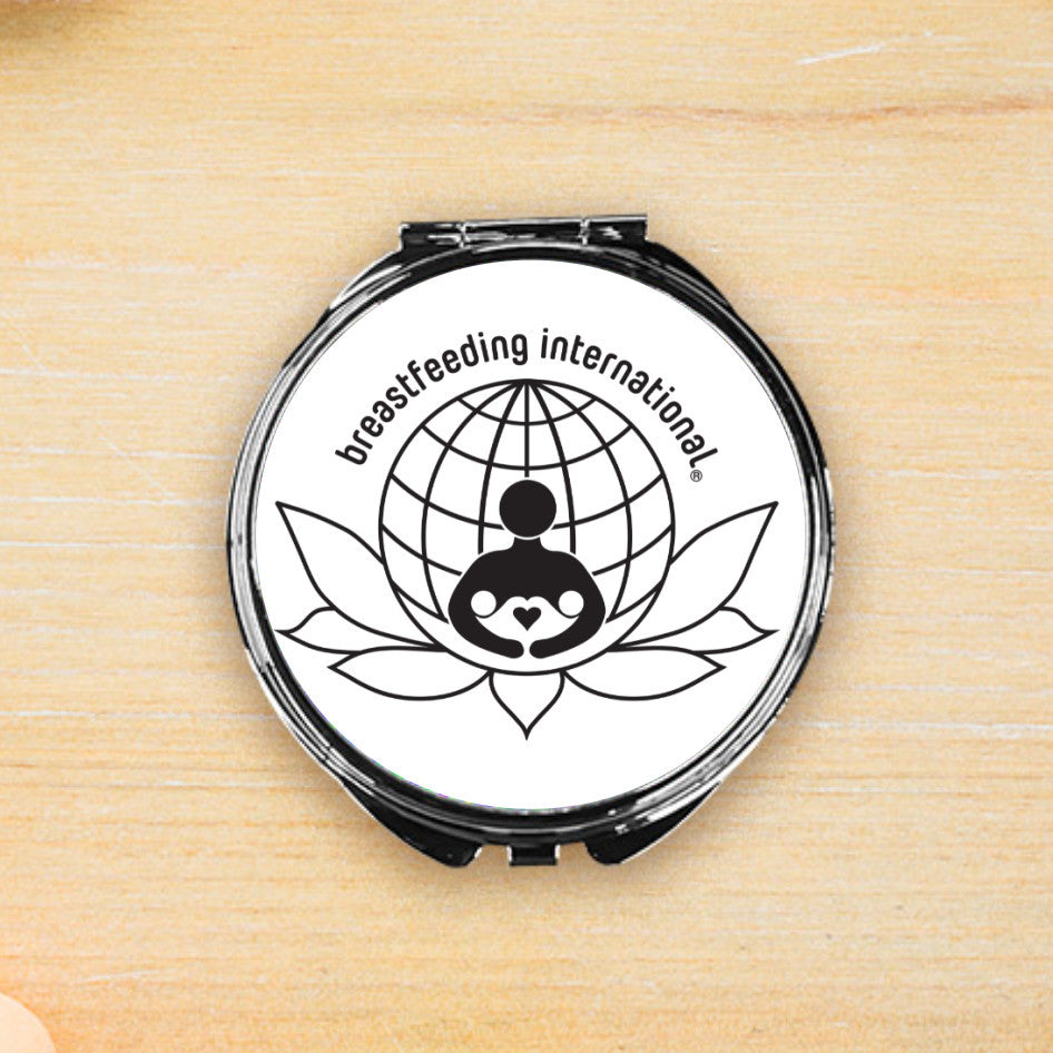 Compact Makeup Mirror - White - Breastfeeding International