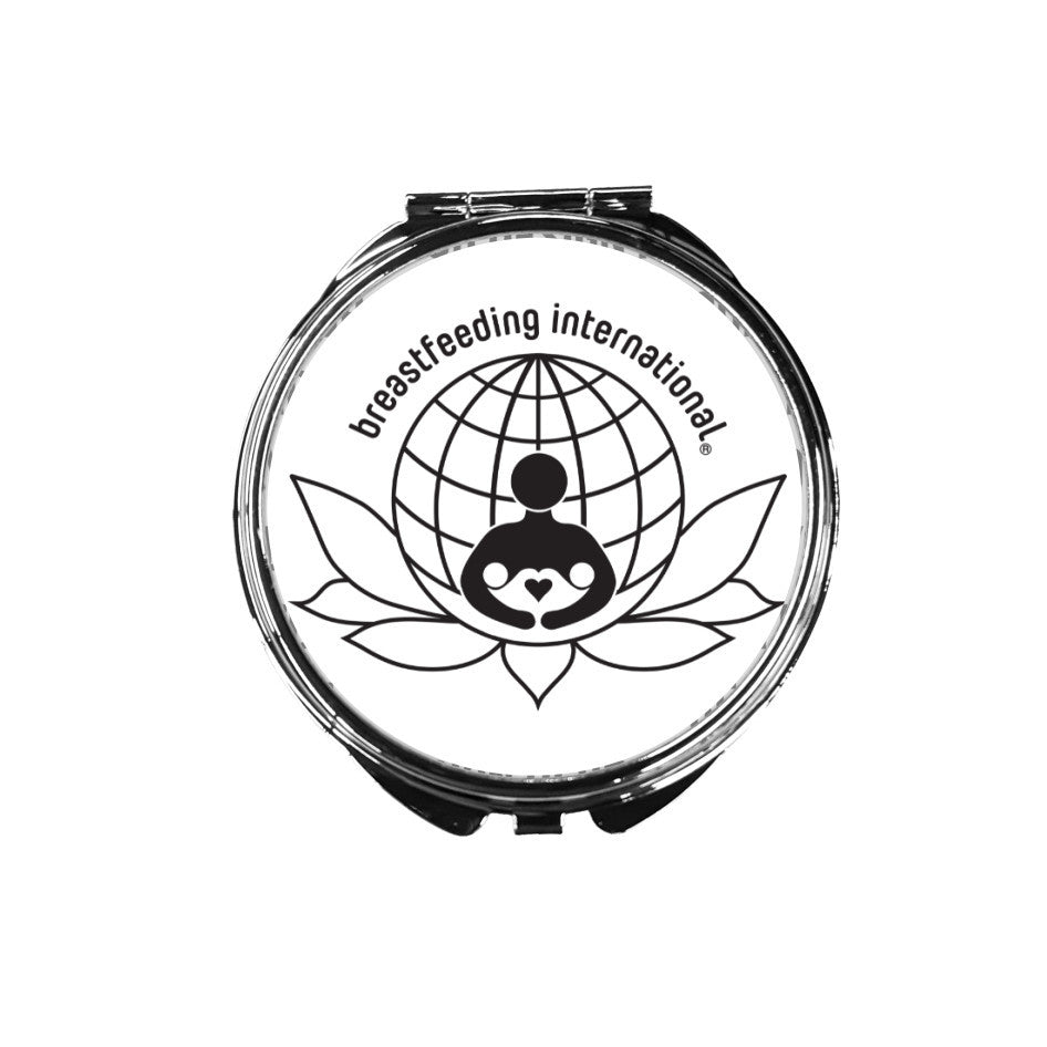 Compact Makeup Mirror - White - Breastfeeding International