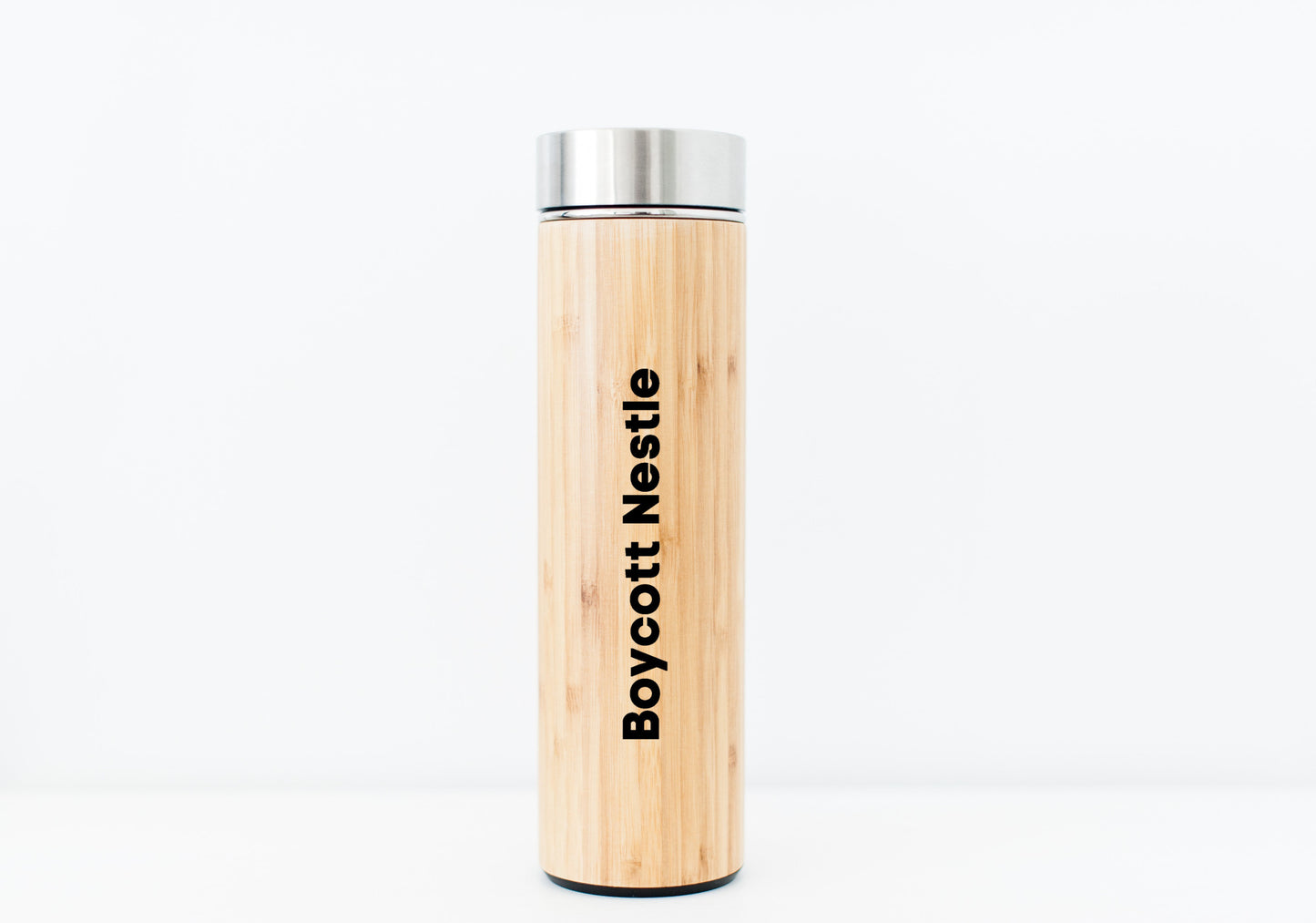 Boycott Nestle Bamboo Water Bottle