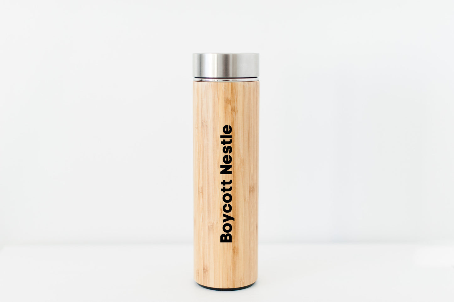 Boycott Nestle Bamboo Water Bottle