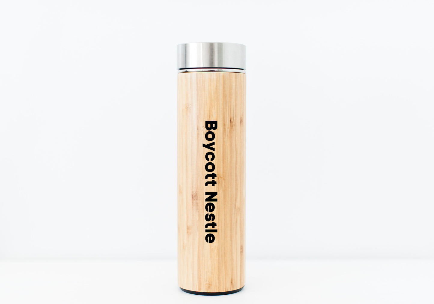 Boycott Nestle Bamboo Water Bottle