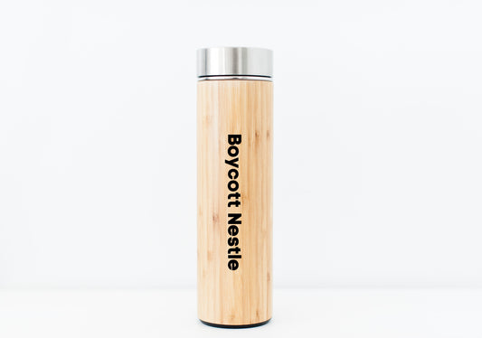 Boycott Nestle Bamboo Water Bottle