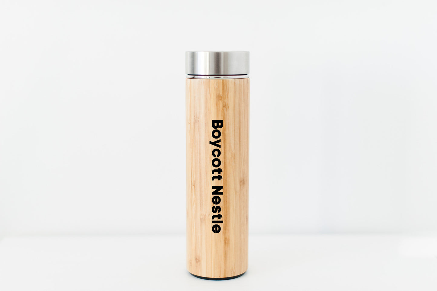 Boycott Nestle Bamboo Water Bottle